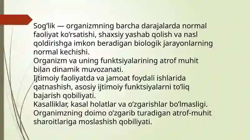 Salomatlik, kasallik oldi holati, kasallik, oʻlim 3