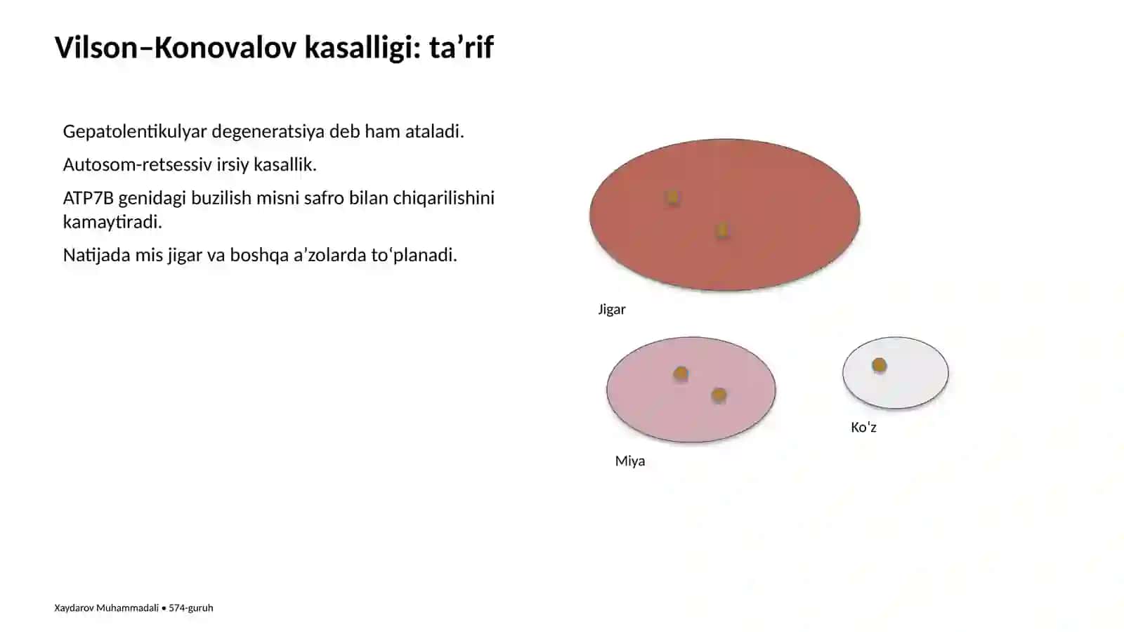Vilson–Konovalov kasalligi va o‘t yo‘llari kasalliklari 3