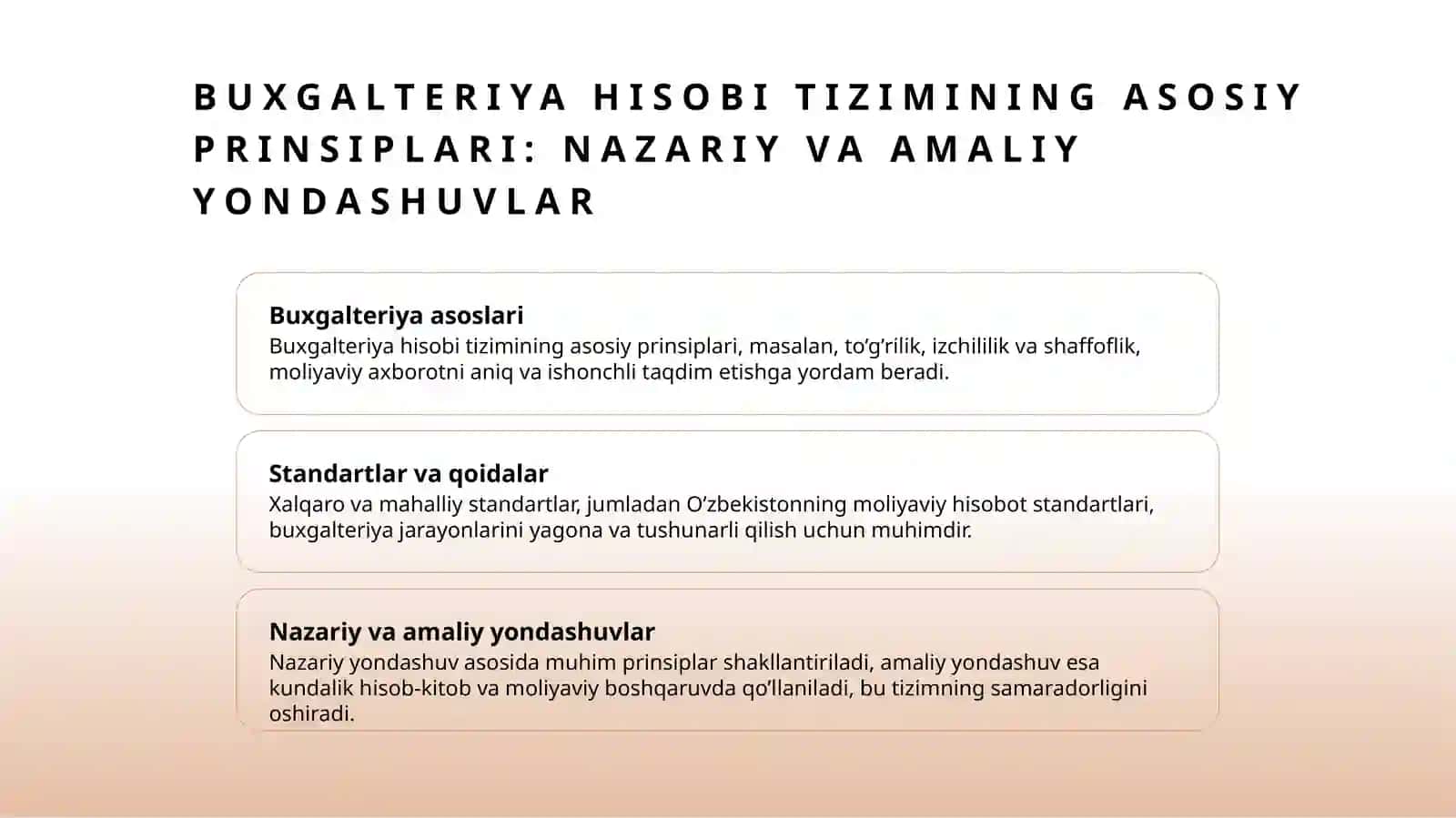 Buxgalteriya hisobi tizimining asosiy prinsiplari va tashkil etilishi 3