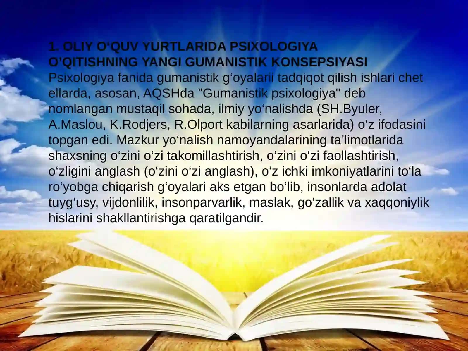 PSIXOLOGIYA FANLARI O‘QITISH METODIKASI FANINING NAZARIY MASALALARI 3