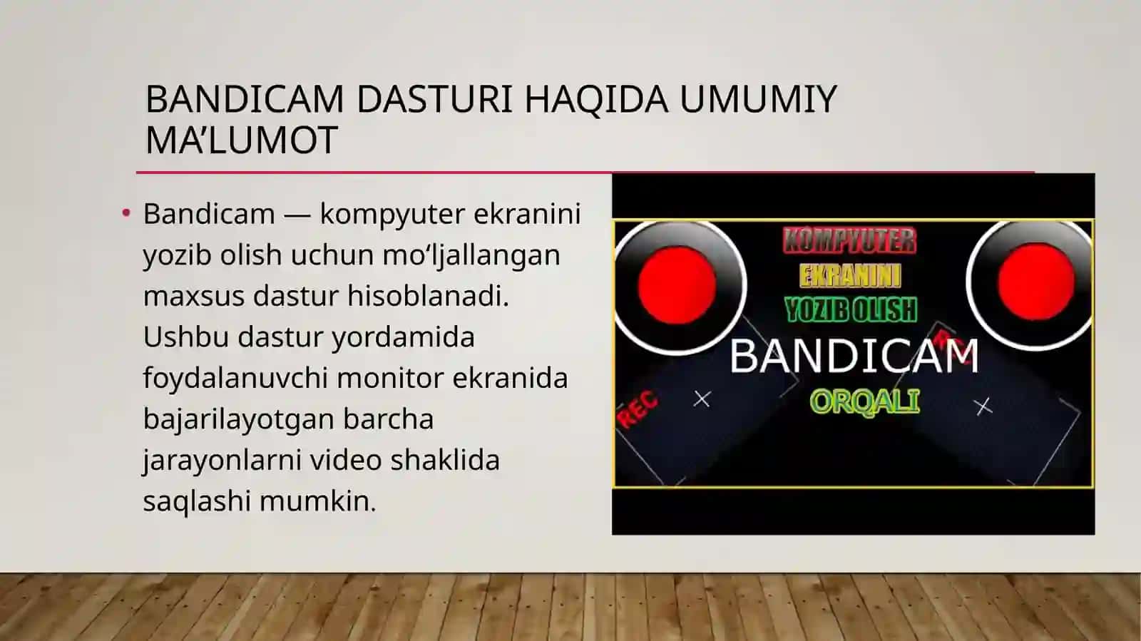 Bandicam dasturi 3