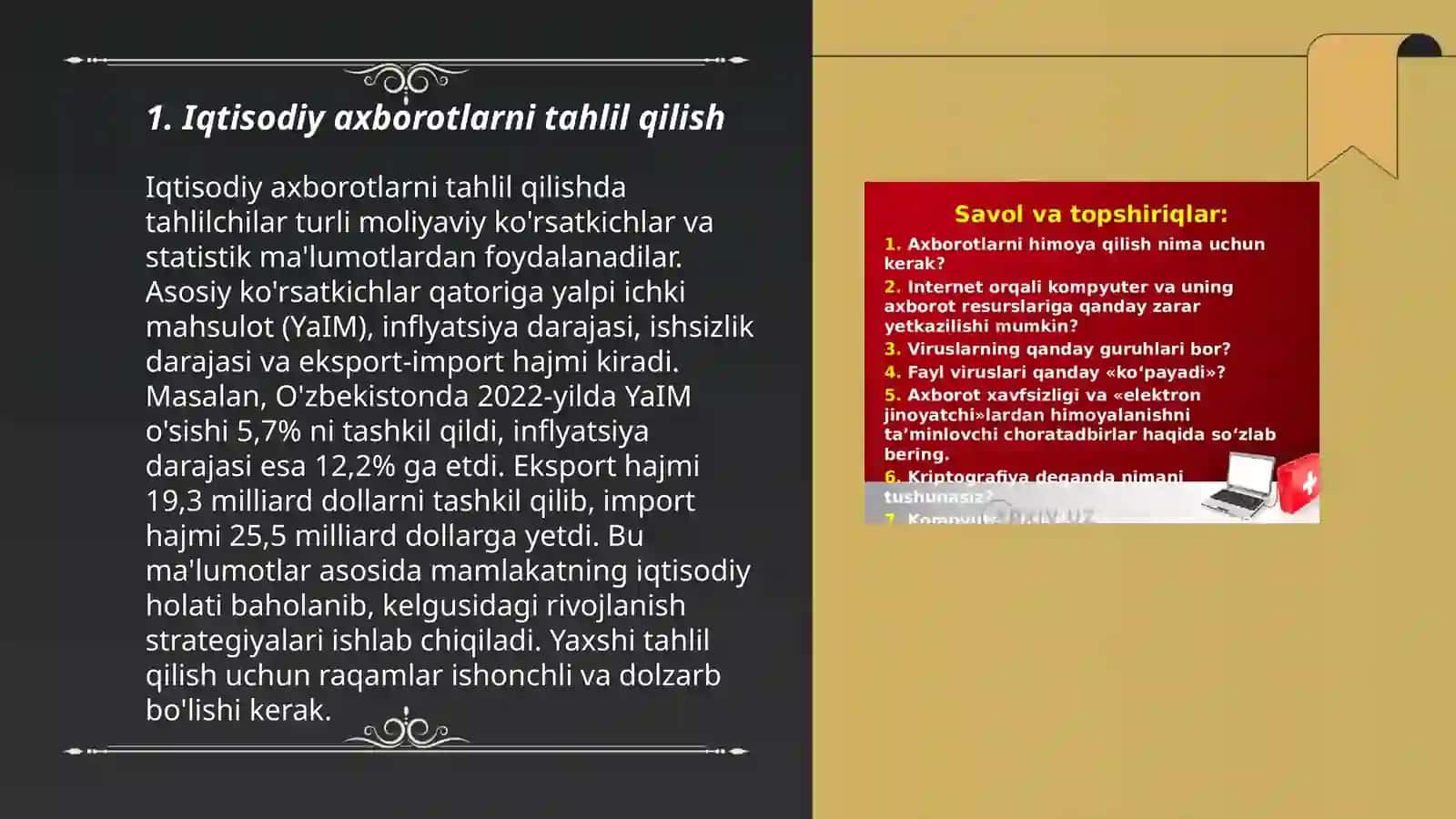 Iqtisodiy axborotlarni matn redaktori vositalaridan foydalangan holda qayta ishlash dasturlari 3