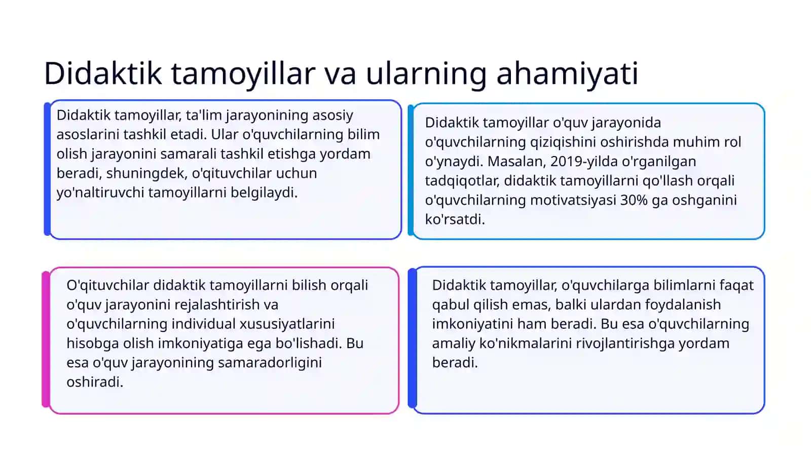 Boshlangʻich ta'lim tabiiy fanlarini oʻqitishning didaktik tamoyillarini oʻrganishni oʻrganish va tahlil qilish 3
