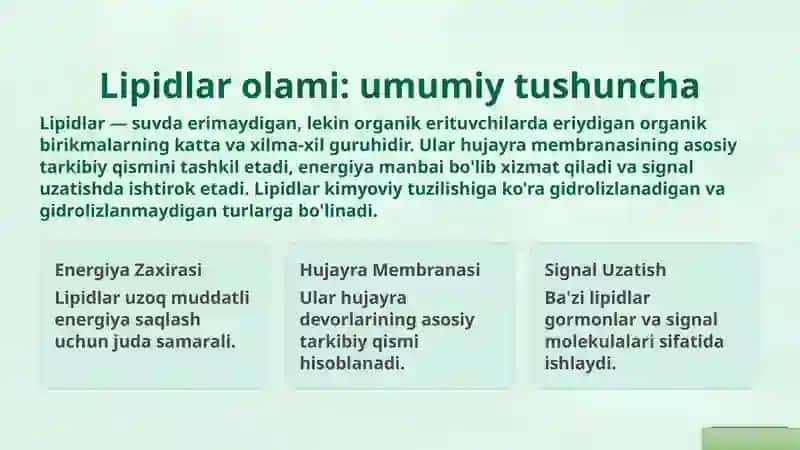 Gidrolizlanmaydigan Lipidlar 3