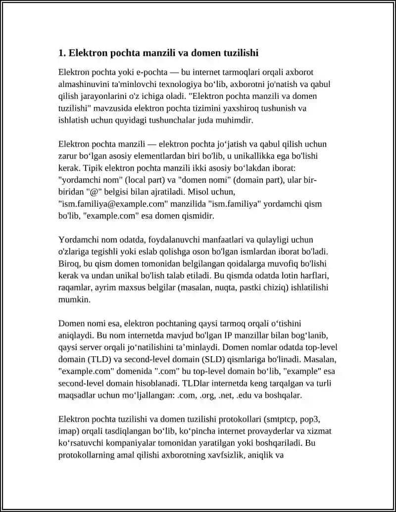ELEKTRON POCHTA ORQALI TURLI AXBOROTLARNI JOʻNATISH VA QABUL QILIP OLISH 3