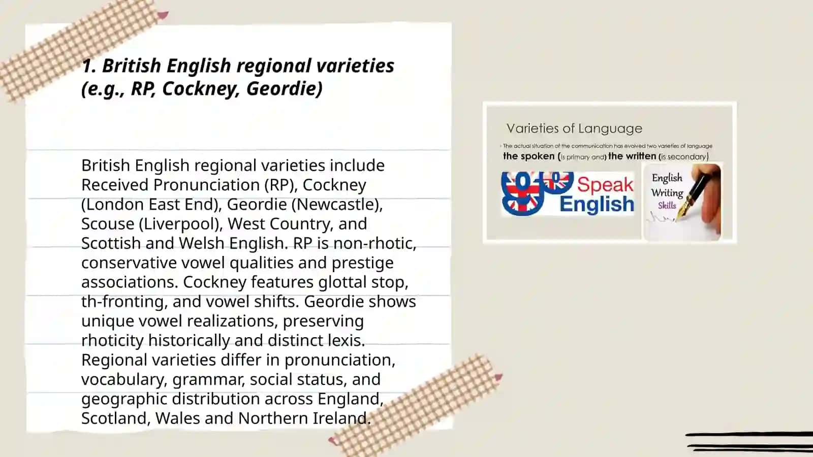 Territorial Varieties of English 3