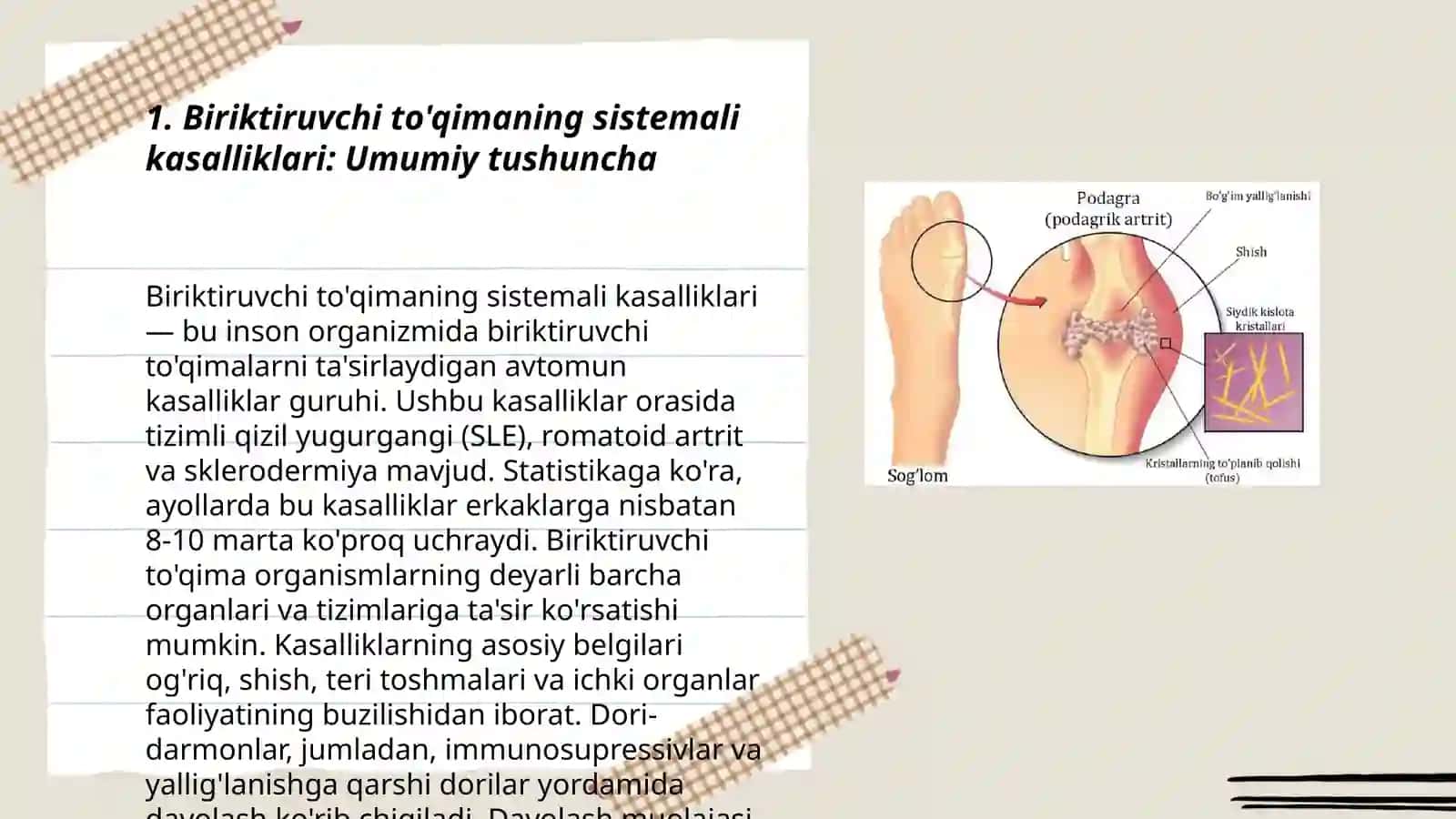Biriktiruvchi to'qimaning sistemali kasalliklari 3