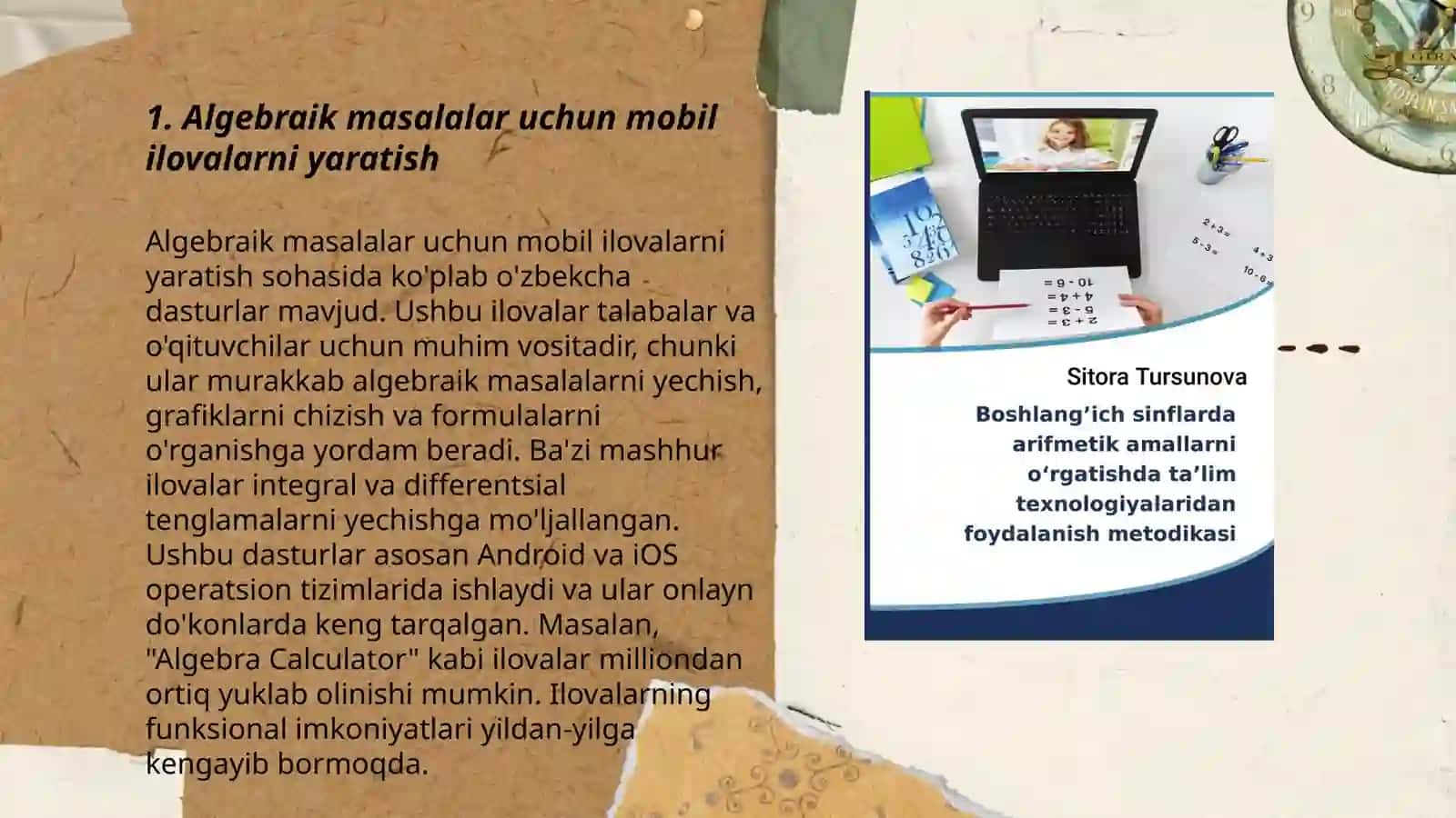Algebraik mazmundagi masalalarni yechishni oʻrgatish 3