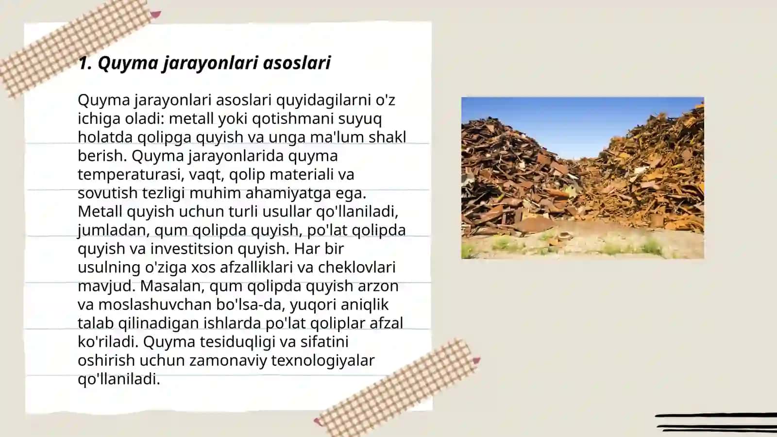 Qora metallurgiyada quyma olish ussulari 3