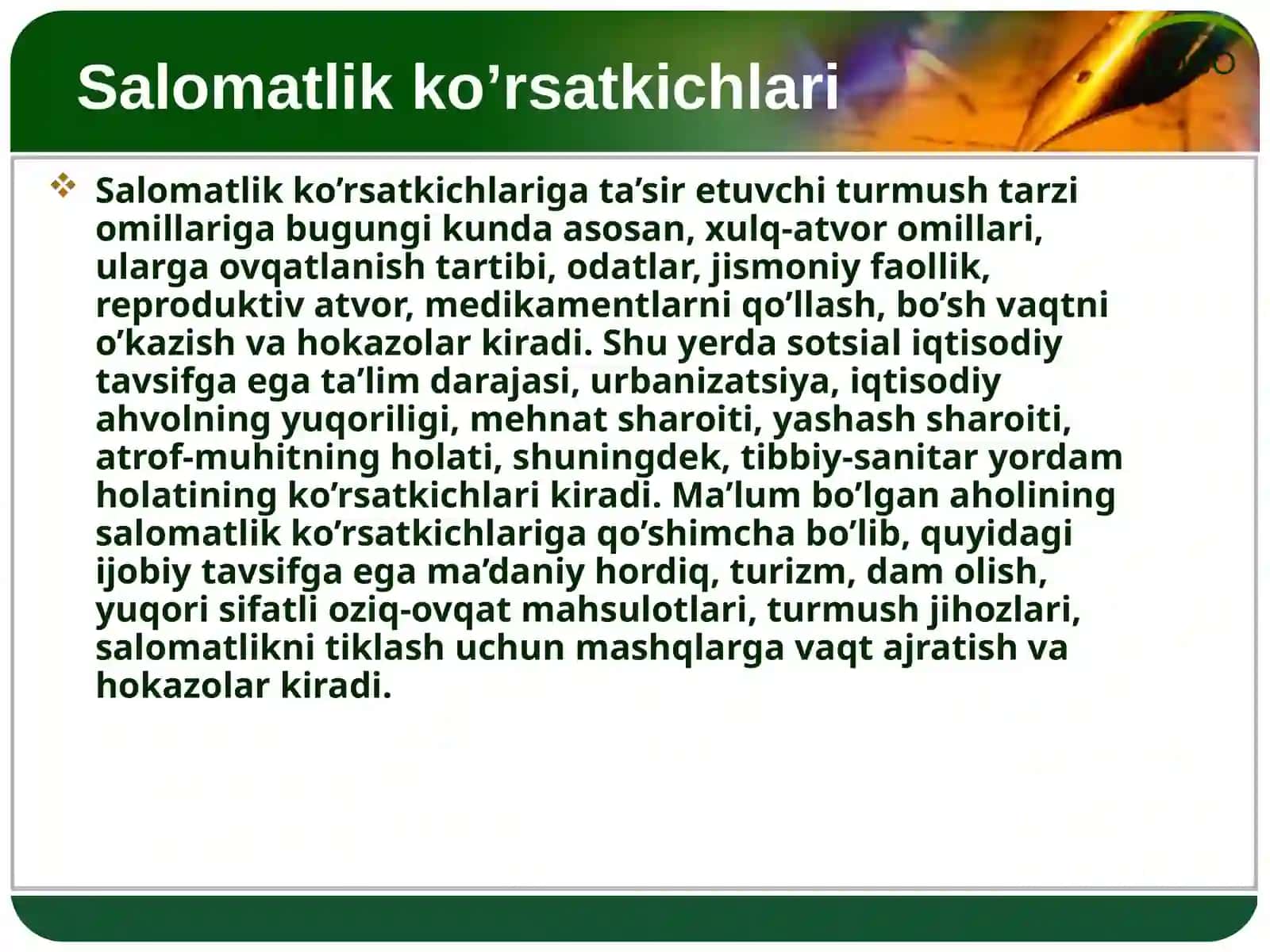 Salomatlikdarajasinianiqlash 3