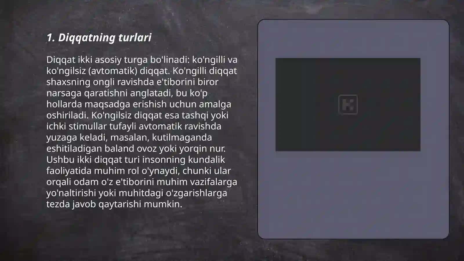 Diqqatning koʻchishi va taqsimlanishi 3