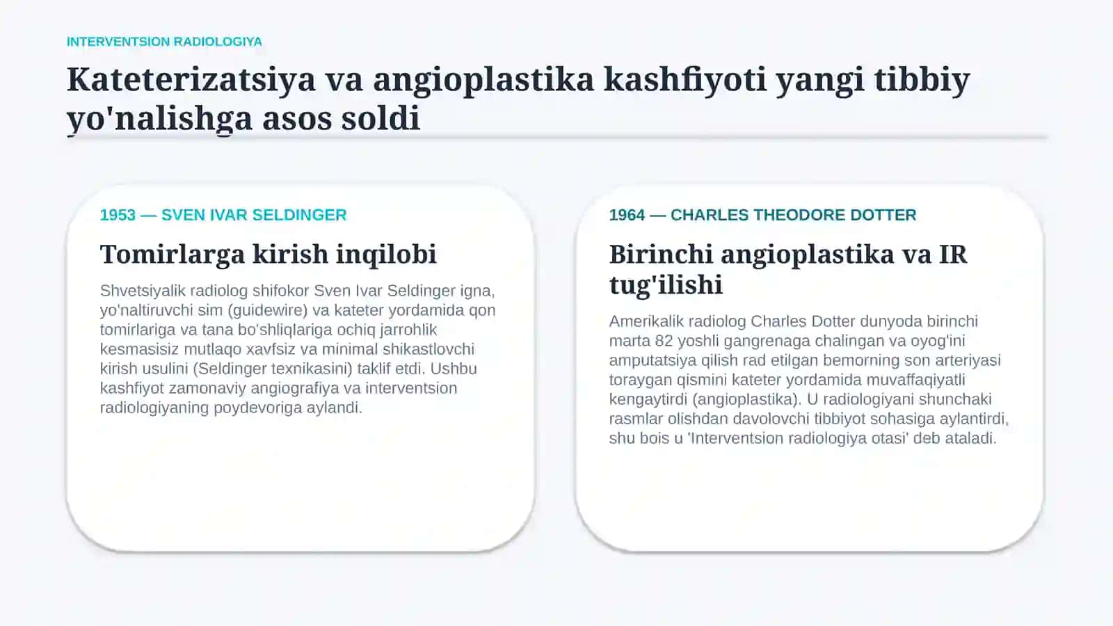 Interventsion radiologiya — zamonaviy diagnostika va davolash usullari 3
