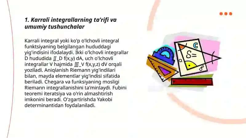 Karrali integrallar 3