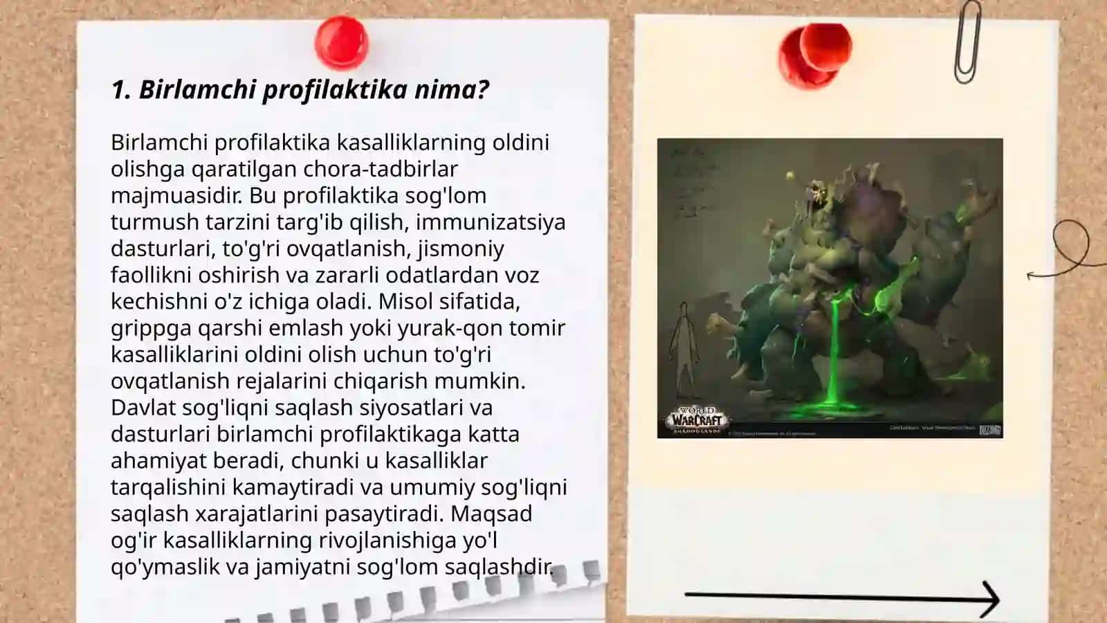 Profilaktika darajalari haqida tushuncha(birlamchi ikkilamchi uchlamchi Abdurahimova Muslimaxon 3