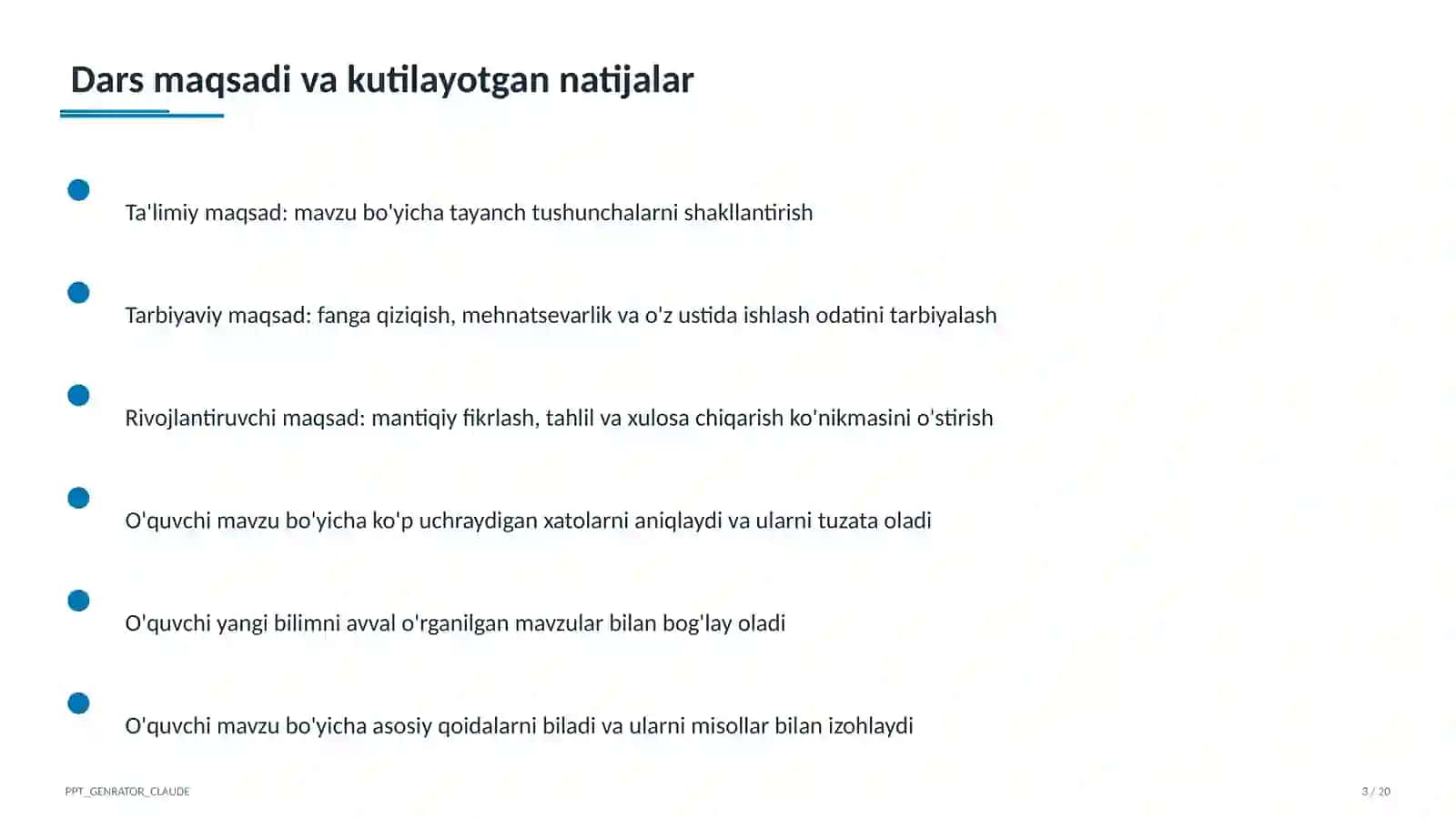 Yulduzli tunlar (11-sinf) 3