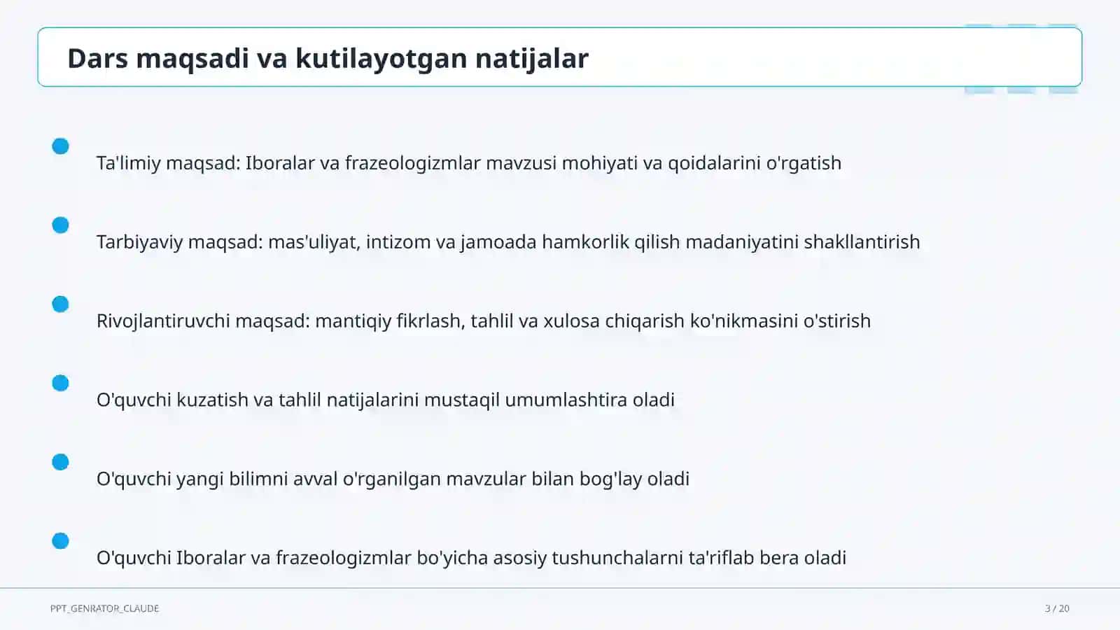 Iboralar va frazeologizmlar (5-sinf) 3