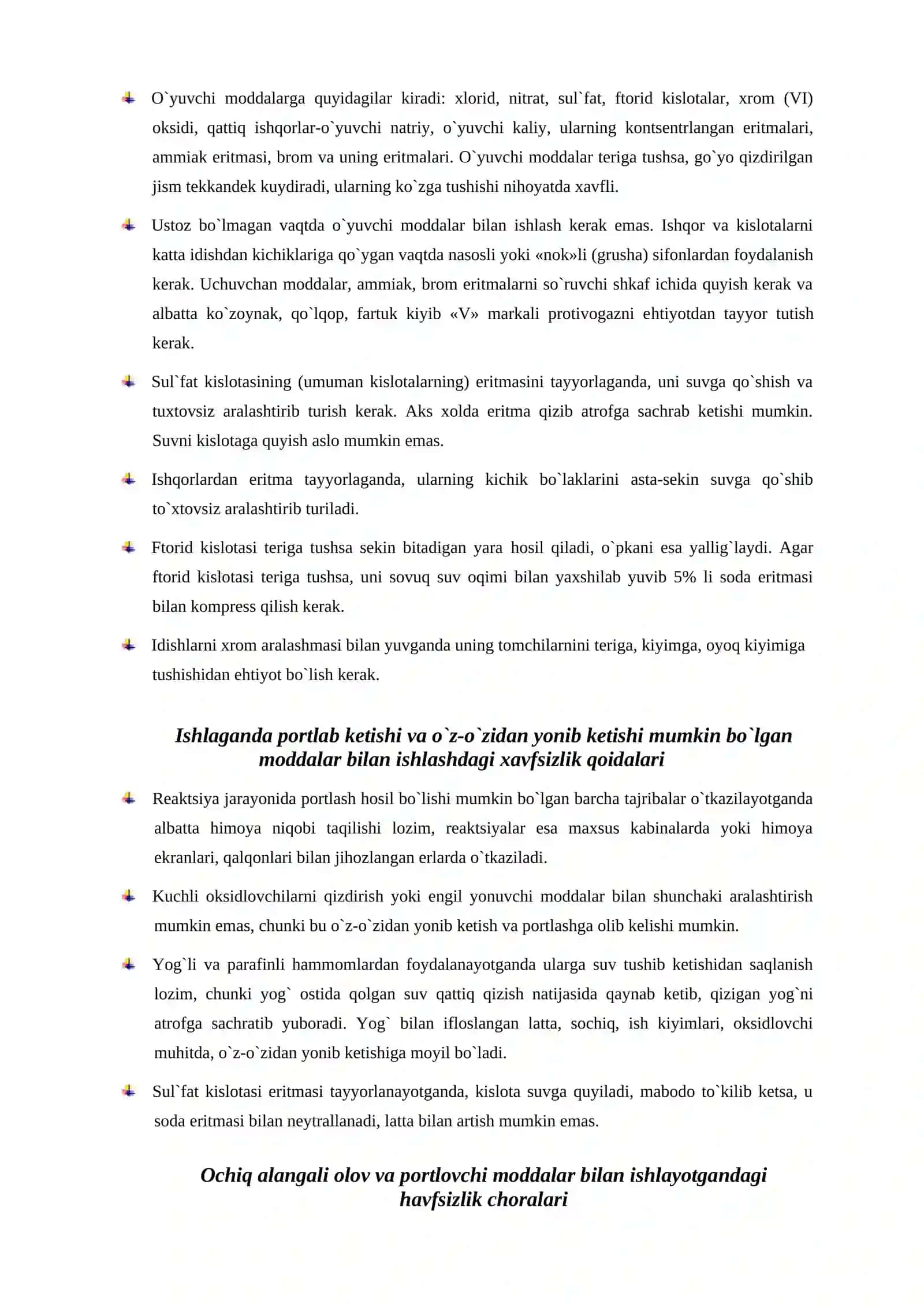 Anorganik kimyo fanidan laboratoriya mashg’ulotlari 3