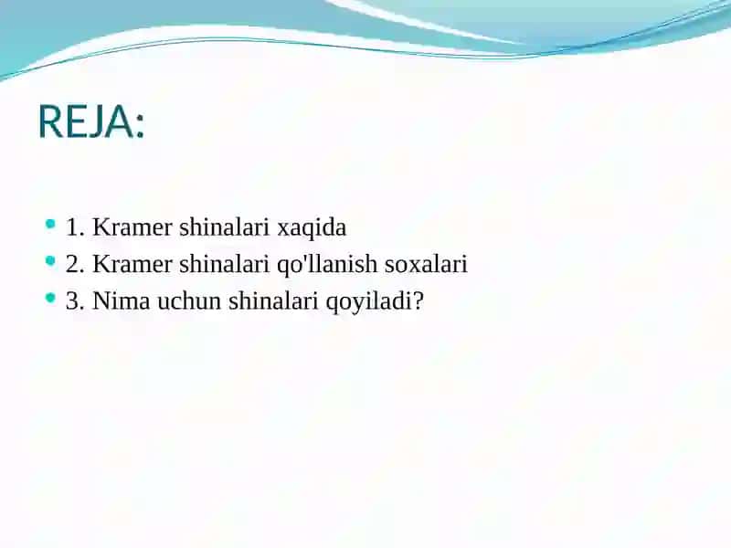 Universal Kramer shinalari 3
