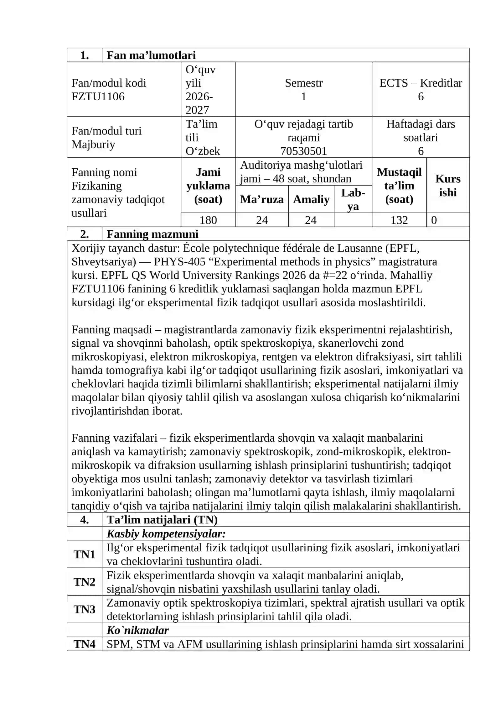 FIZIKANING ZAMONAVIY TADQIQOT USULLARI 3