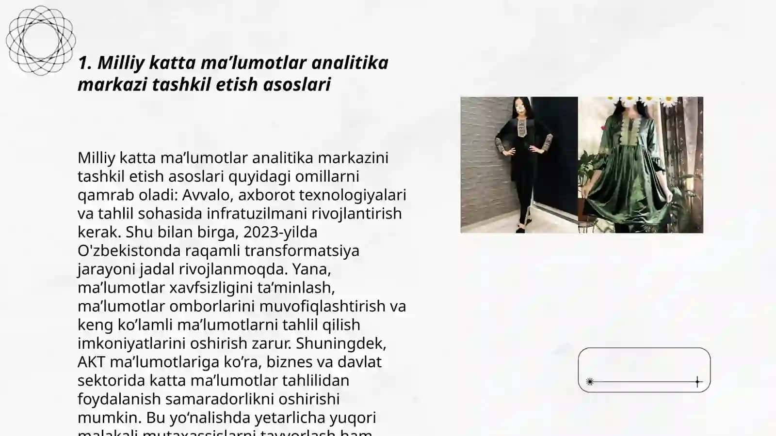 O’zbekistonda yurudik soha uchun milliy katta ma’lumotlar analitika markazini yaratish 3