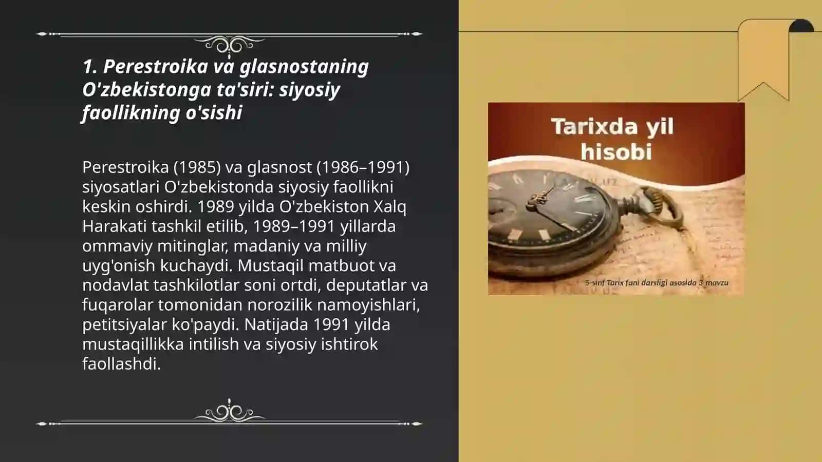 Mustaqillika erishish arafasida O'zbekistondagi ijtimoiy siyosiy jarayonlari 3