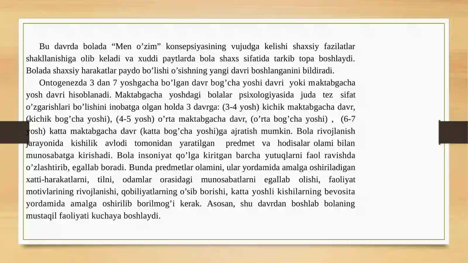 Maktabgacha Yosh Davri 3