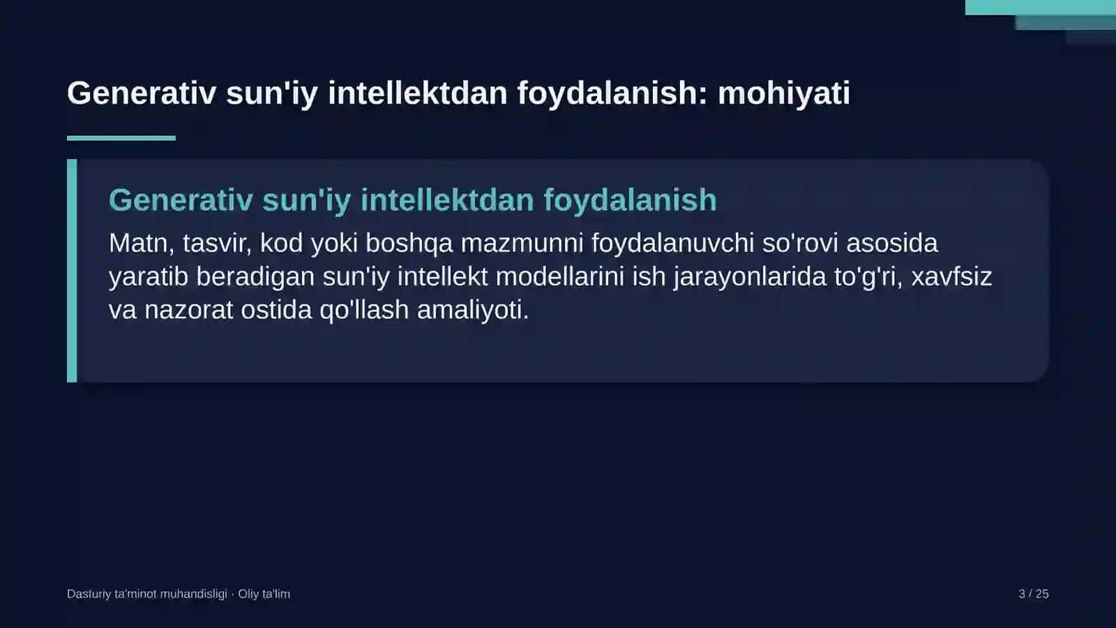 Xususiy telekanallarda generativ sun'iy intellektdan foydalanish 3
