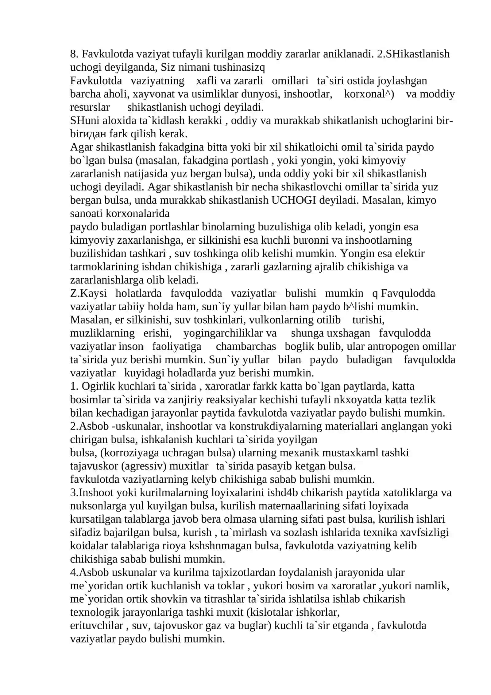 Ekologik xususiyatli favqulodda vaziyatlar 3