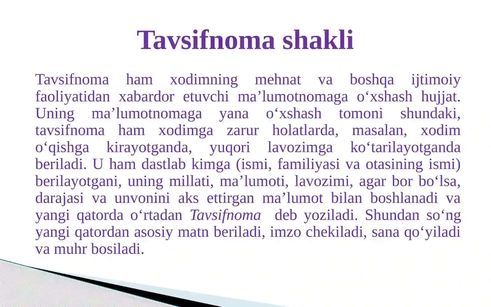 Tavsifnoma 3