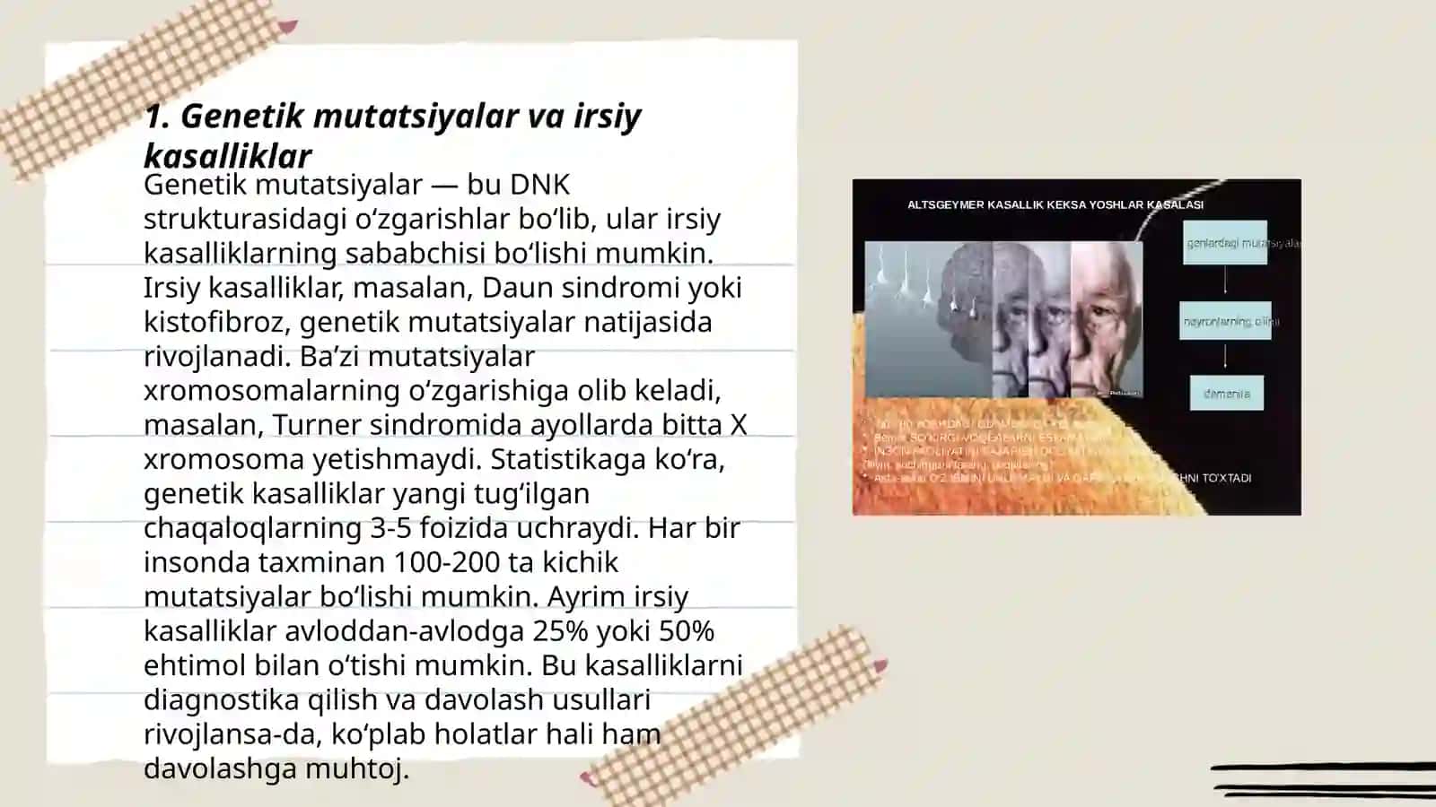 Genetik mutatsiyalar va irsiy kasalliklar 3