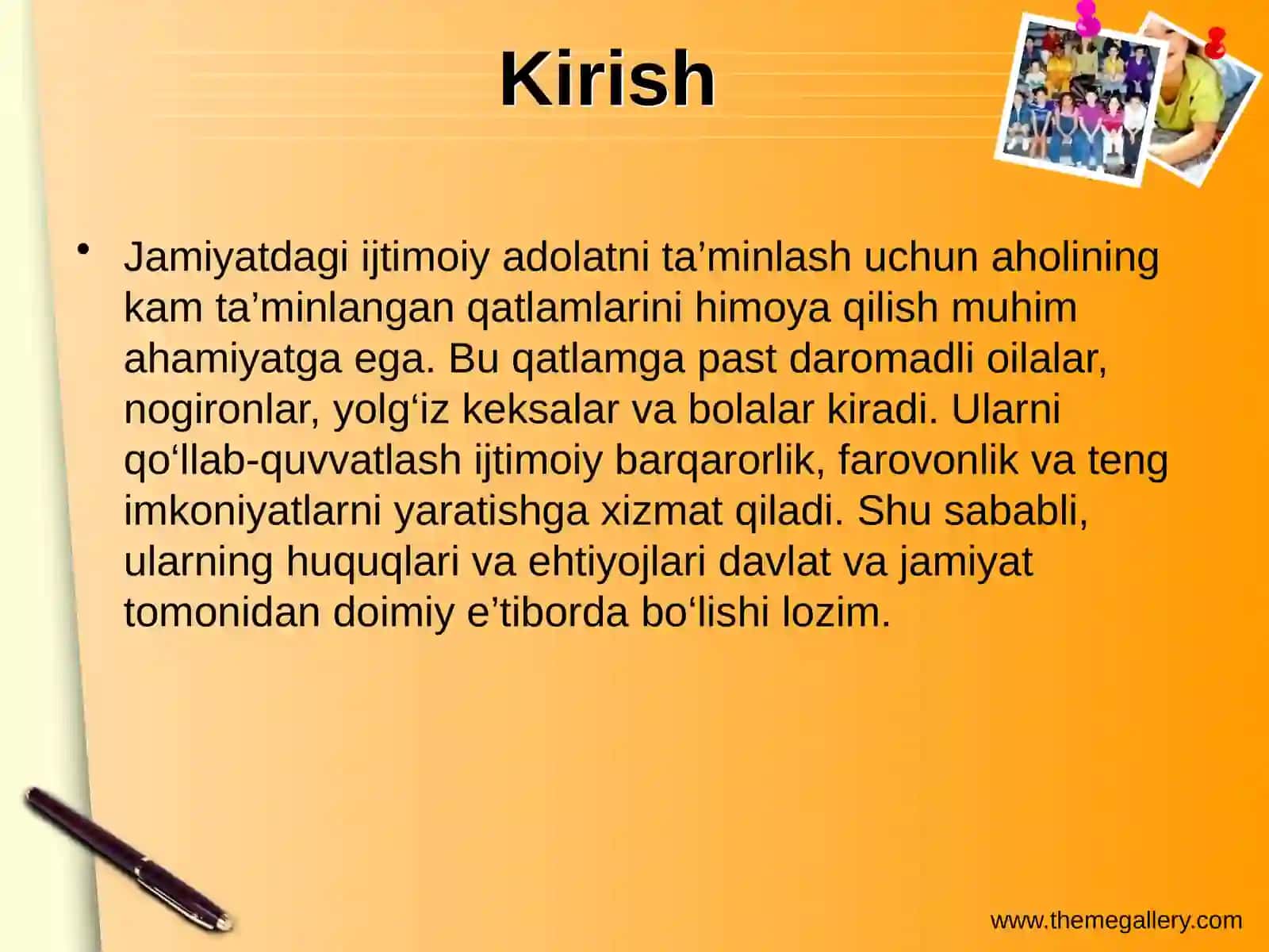 Aholining kam taminlangan qatlamlarini ijtimoiy himoya qilish 3