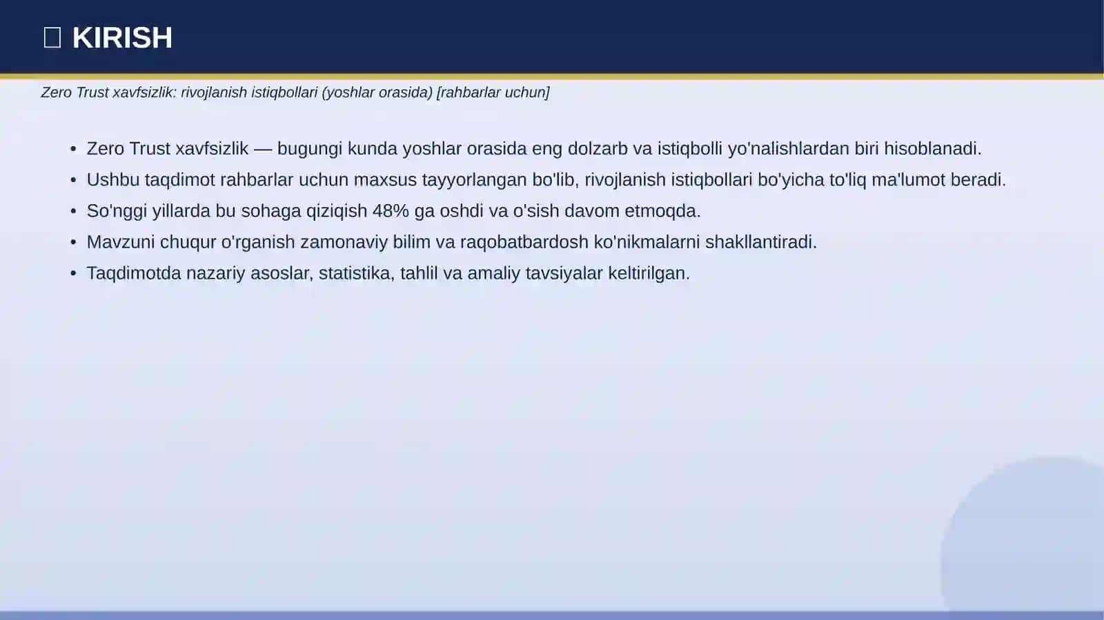 TAQDIMOT PROFESSIONAL 3