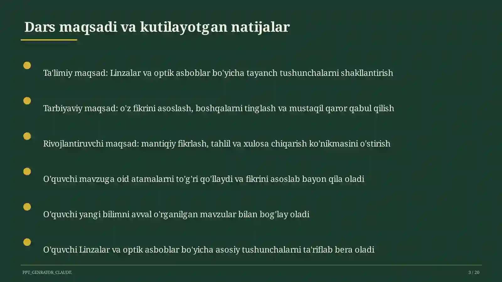 Linzalar va optik asboblar (11-sinf) 3