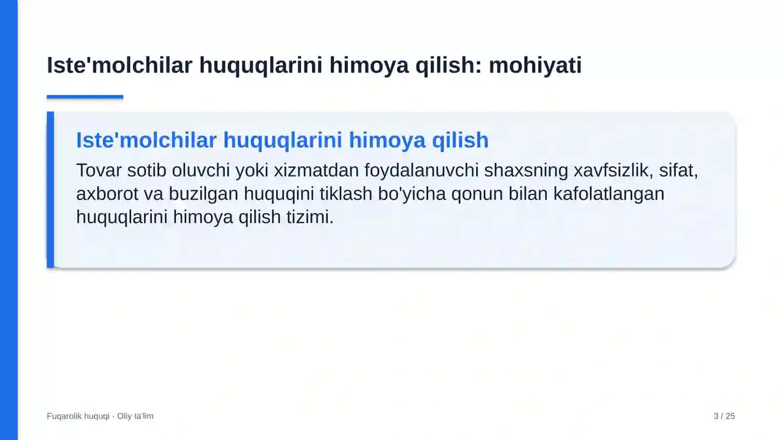 Avtomobil bozorlarida iste'molchilar huquqlarini himoya qilish 3