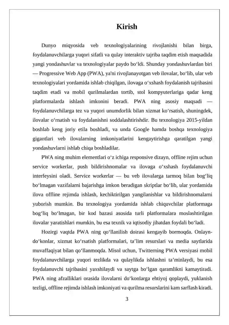 Progressive Web App (PWA) ning asosiy konseptlari 3