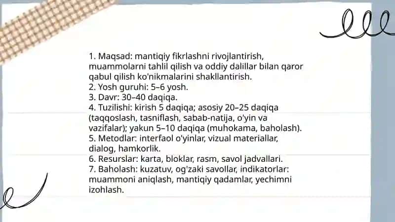 Mantiqiy fikrlash 3