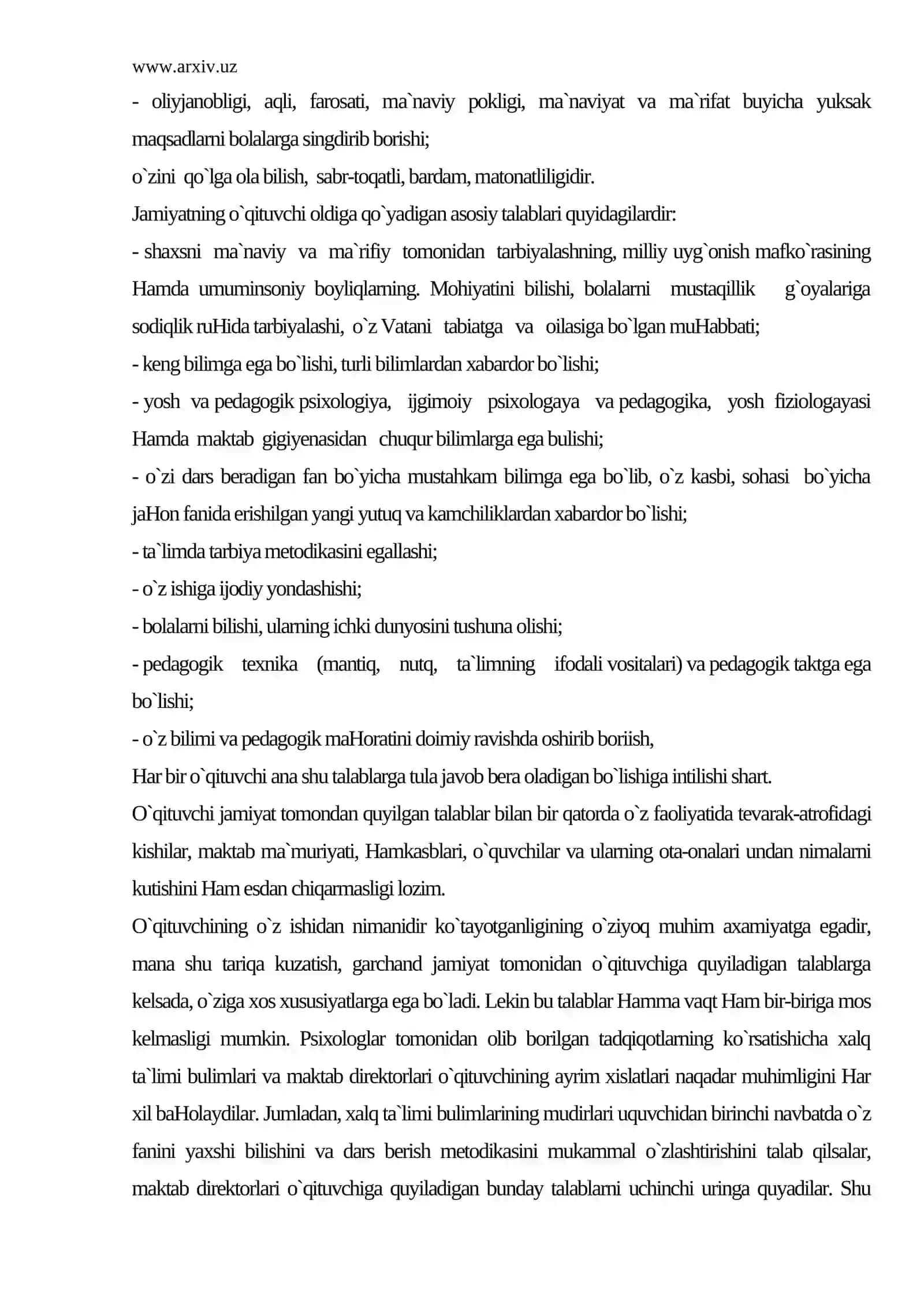 O`qituvchi shaxsining aaxloqiy sifatlari 3
