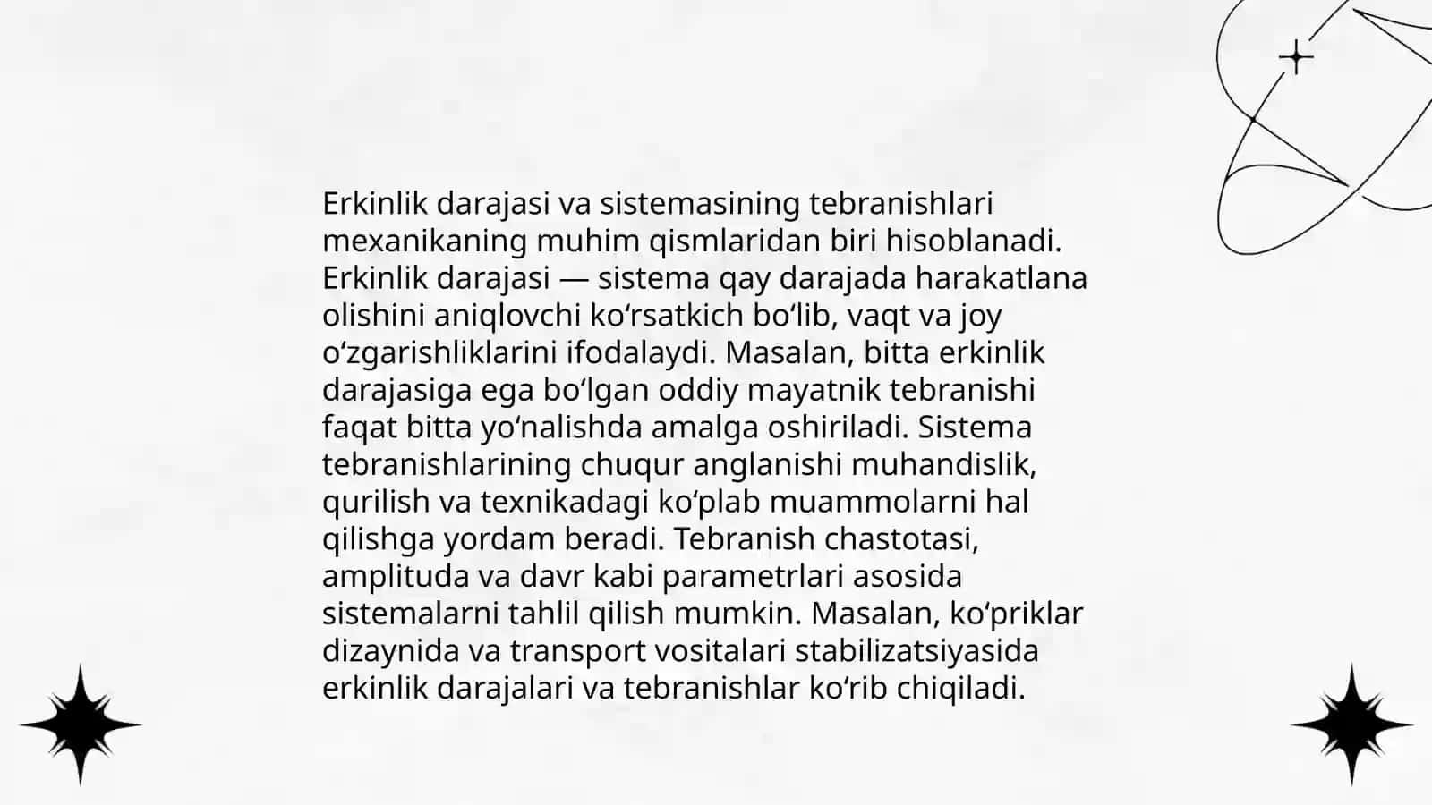 Erkinlik darajasi birga teng bolgan sistamalarning erkin tebranishlari (qarshilik kuchlari hisobga olingan hol) 3