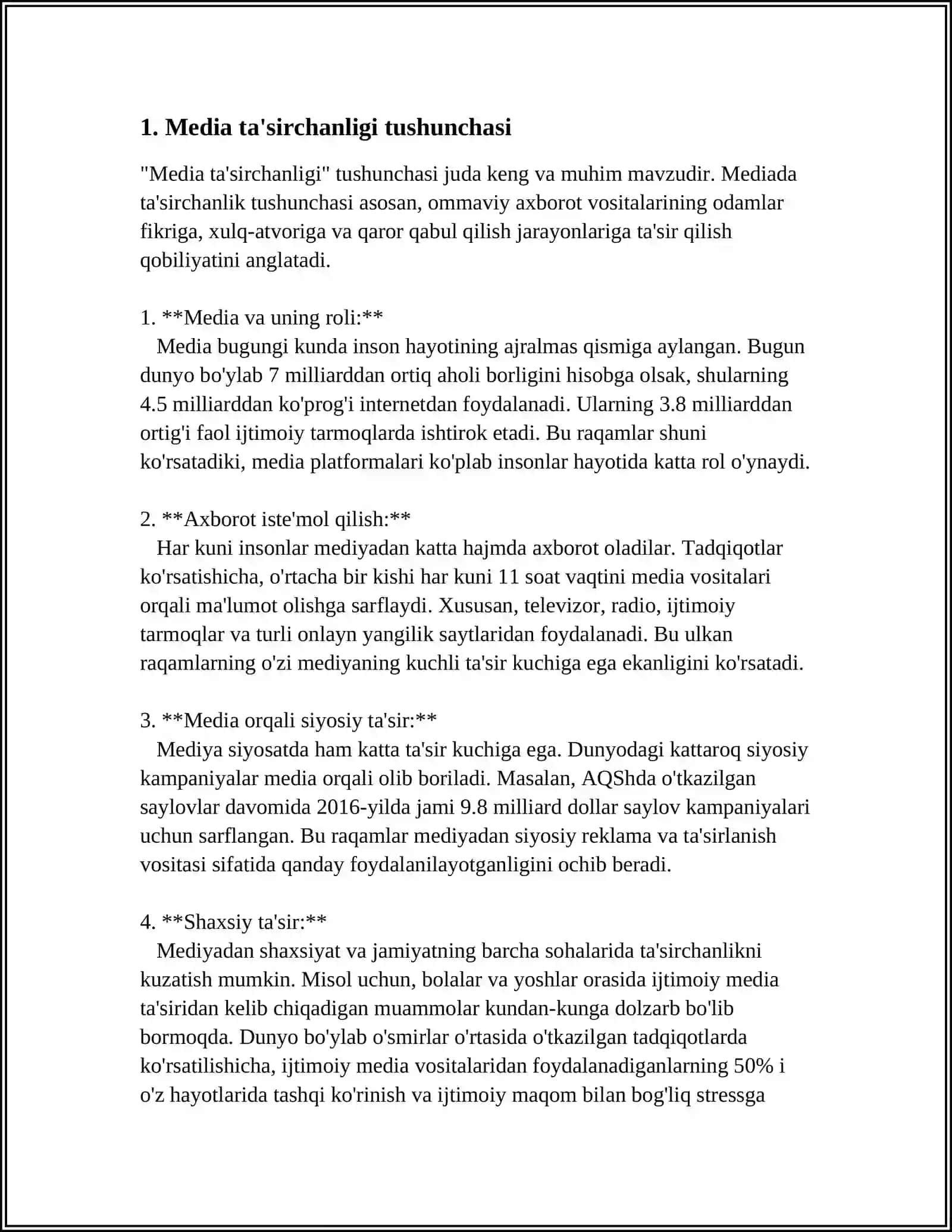 MEDIA TA'SIRCHANLIGI VA JAMIYATGA TA'SIRI 3