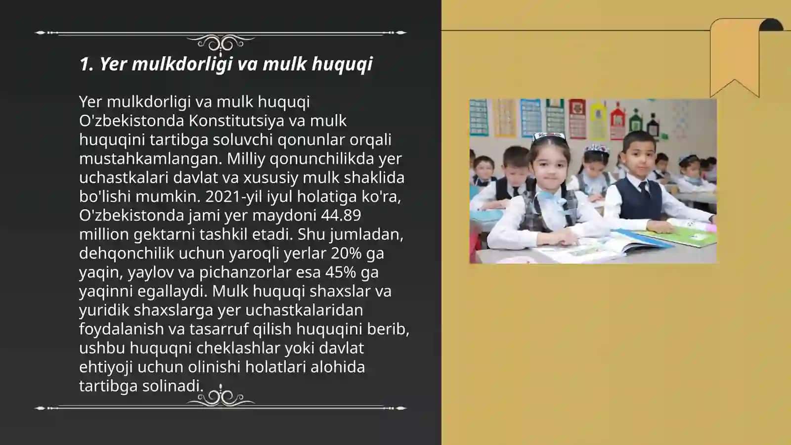 Yer mulkdorligi va mulk huquqi 3