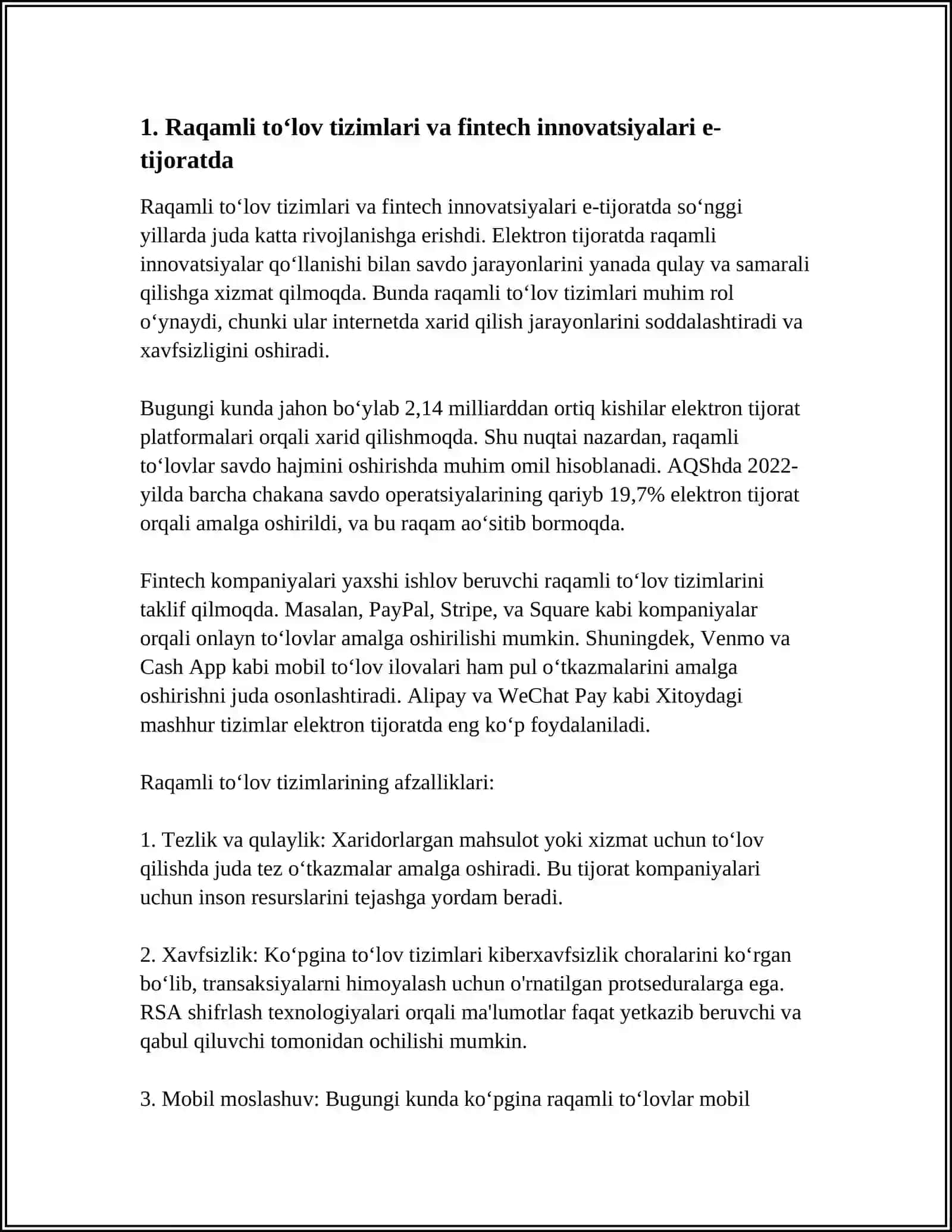 ELEKTRON TIJORATDAGI RAQAMLI INNOVATSIYALAR 3