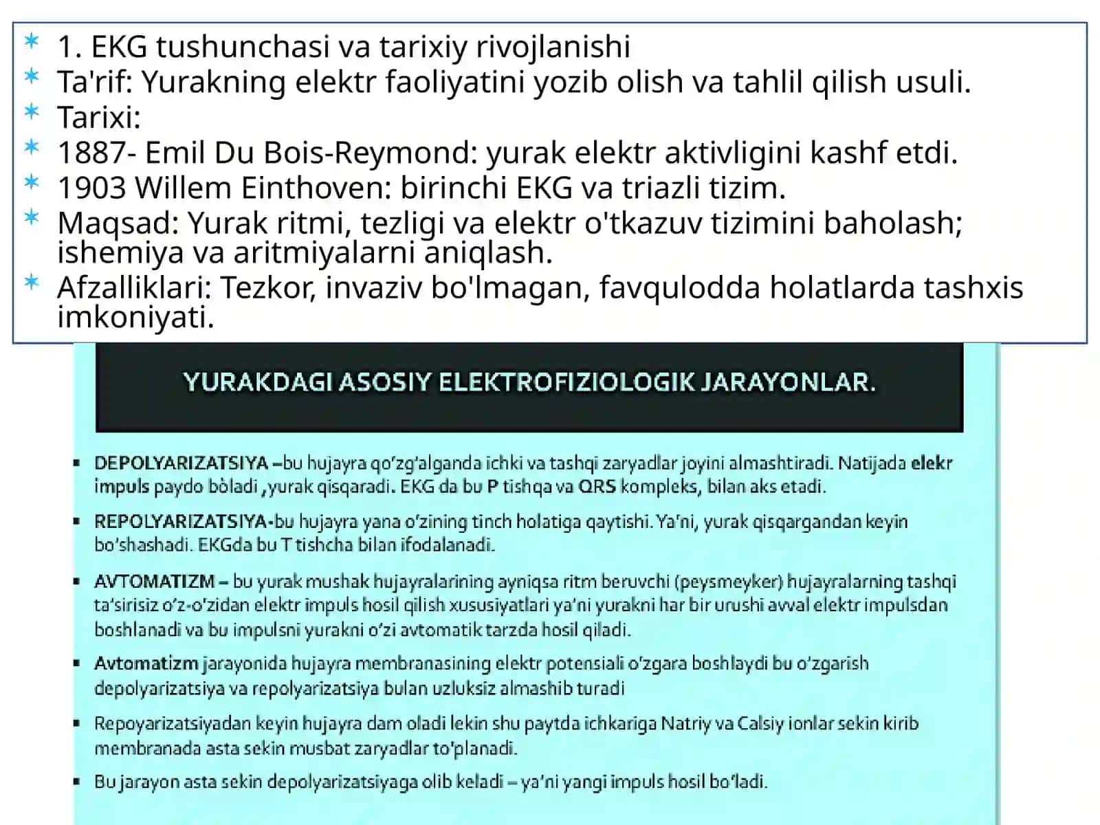EKG. EKGNI YOZIBOLISH 3