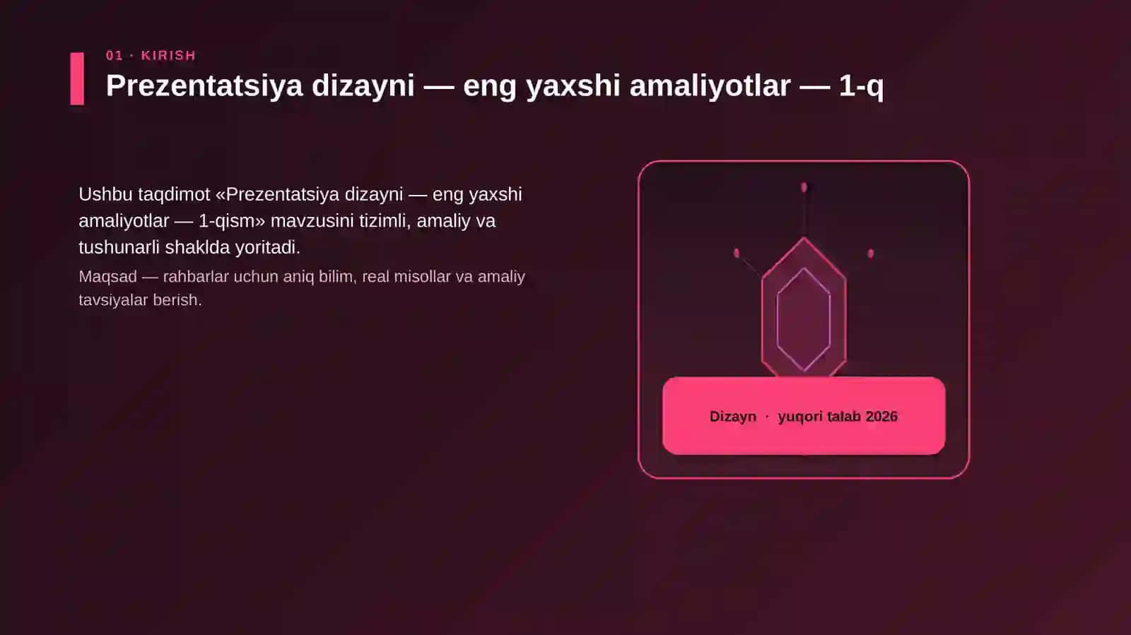 Prezentatsiya dizayni — eng yaxshi amaliyotlar — 1-qism 3