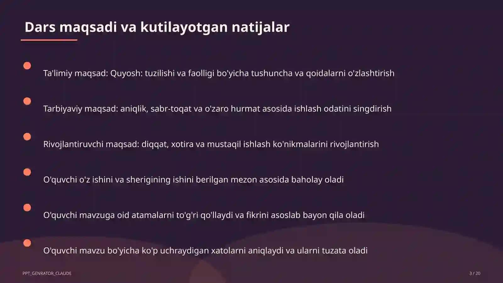 Quyosh: tuzilishi va faolligi (11-sinf) 3