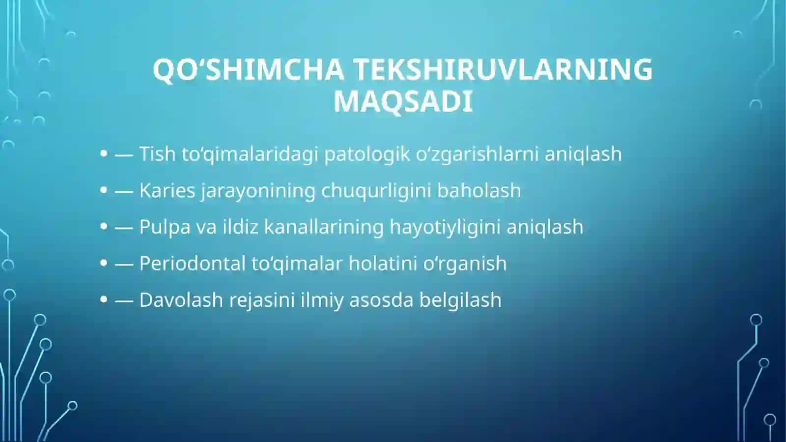 Tishqattiq toʻqimasikasalliklari ni qoʻshimcha tekshirishda ishlatiladigan asbob anjomlar 3