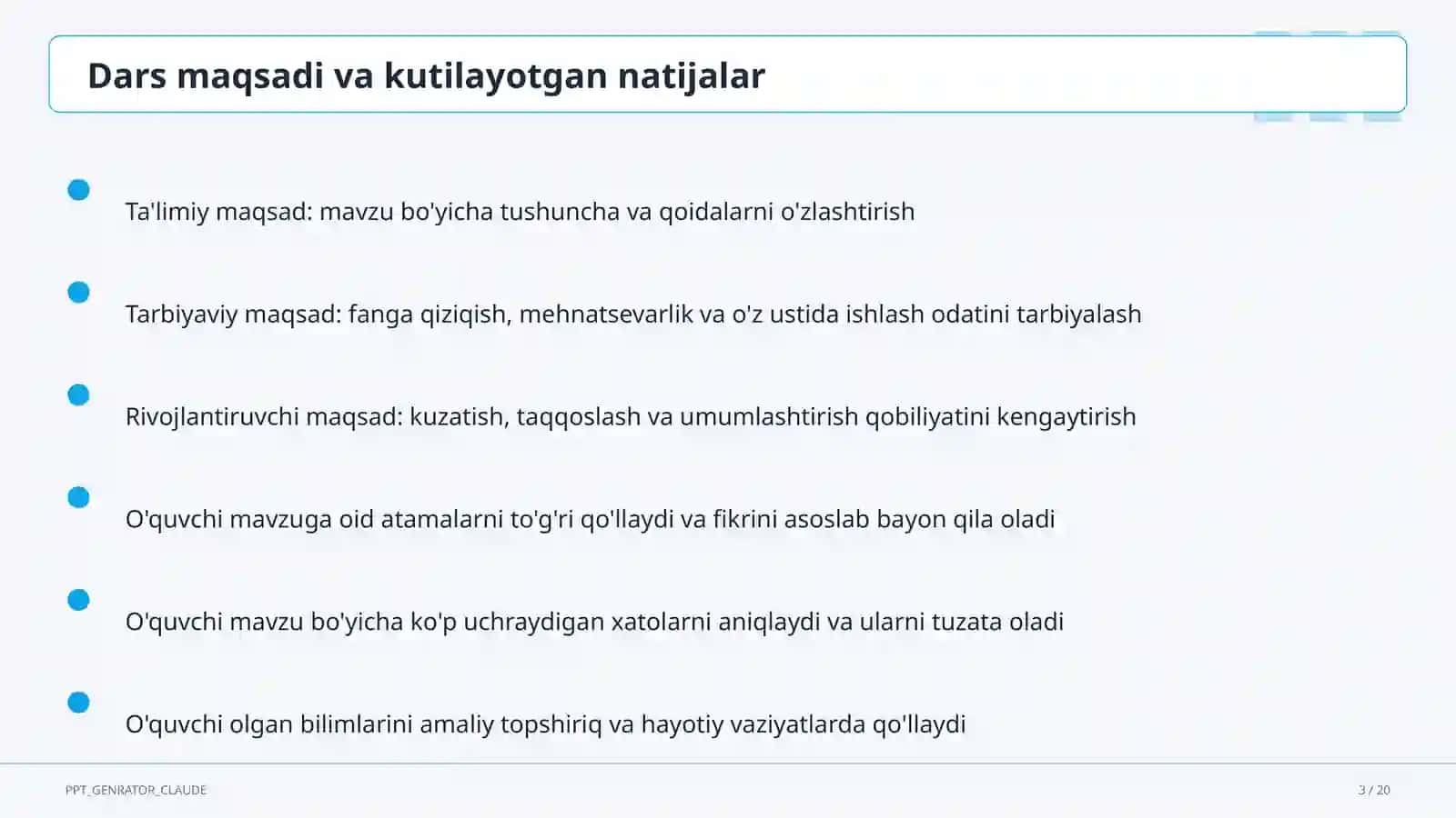 Interfaol metodlar: Venn diagrammasi va Insert 3