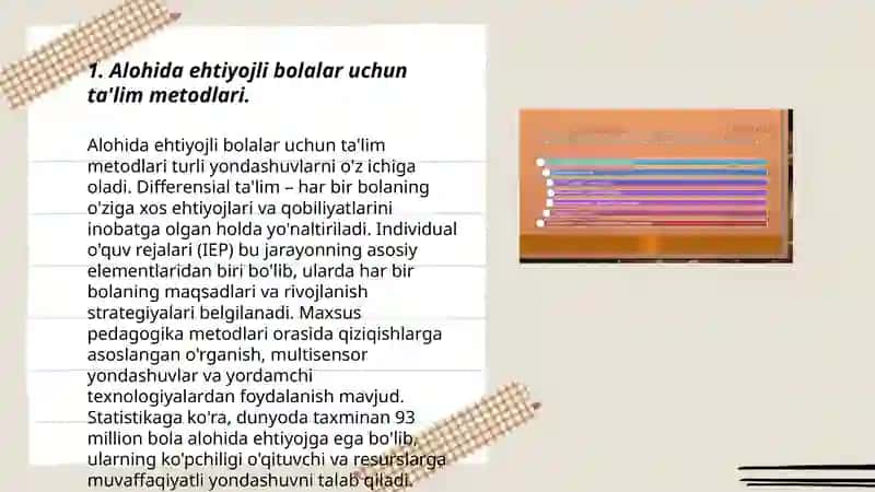 Ta'lim tashkilotlarida alohida ehtiyoji boʻlgan bolalarni ta'lim olishni qoʻllb quvatlash texnologiyalari 3