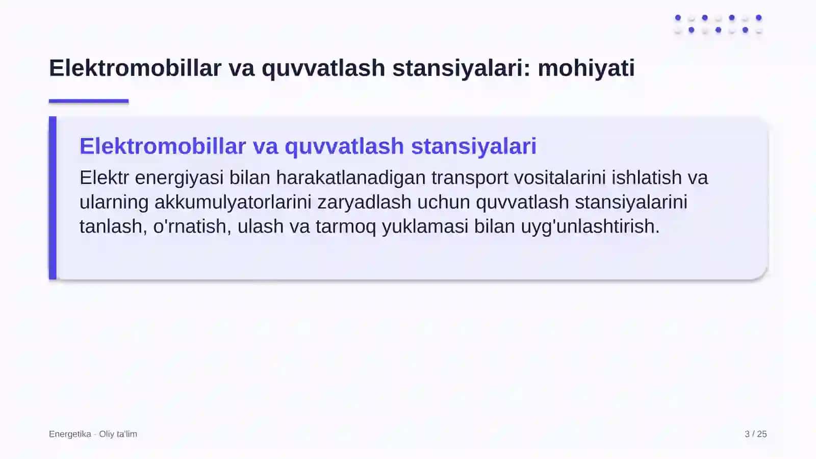 Elektromobillar va quvvatlash stansiyalari: mohiyati 3