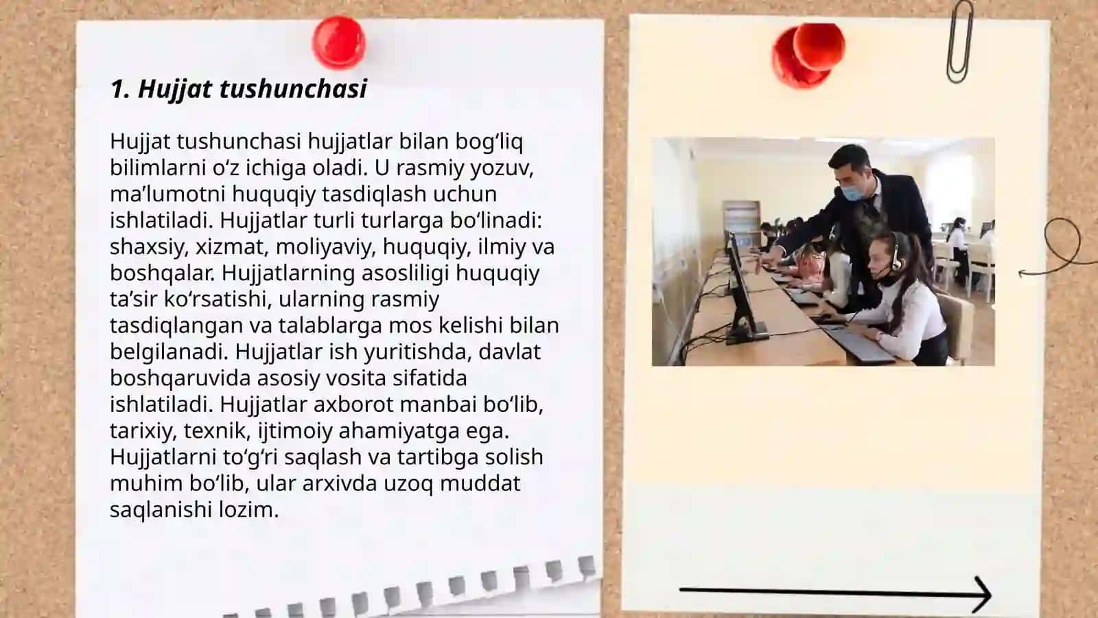 Hujjat turlari va ish yuritish asoslari 3
