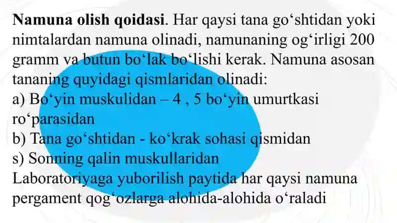 Go'sht va go'sht mahsulotlarini tahlil qilish 3